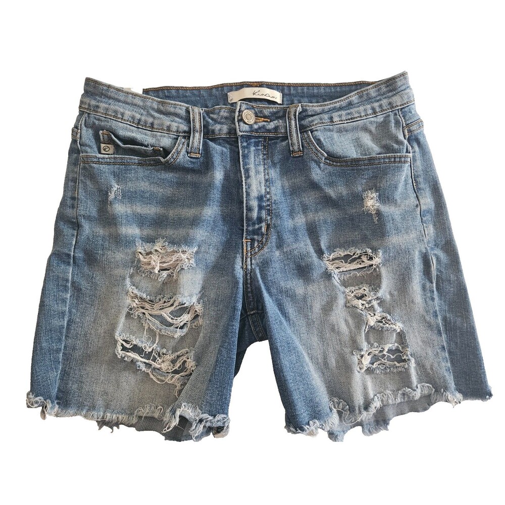 Kancan Distressed Denim Shorts